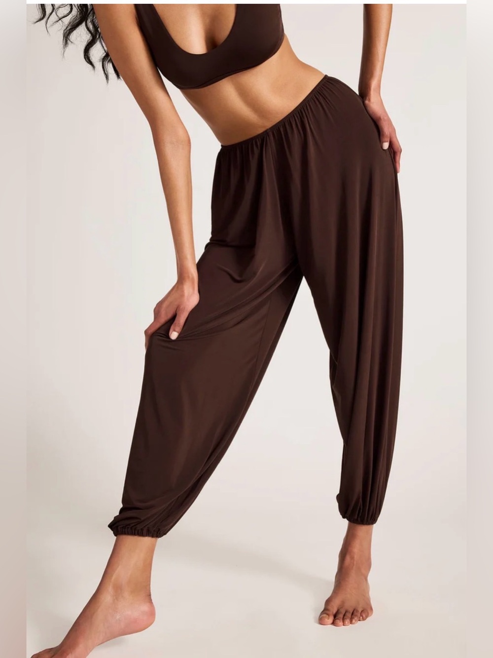 NWT Negative Slink Draped Pant Espresso XS